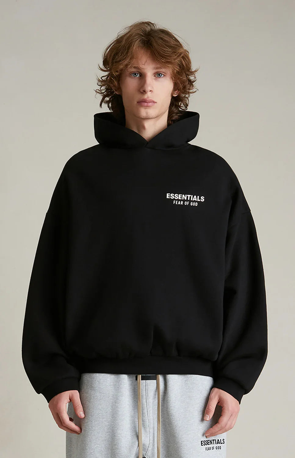 Fear Of God Essentials Hoodie Fleece 24FW Black