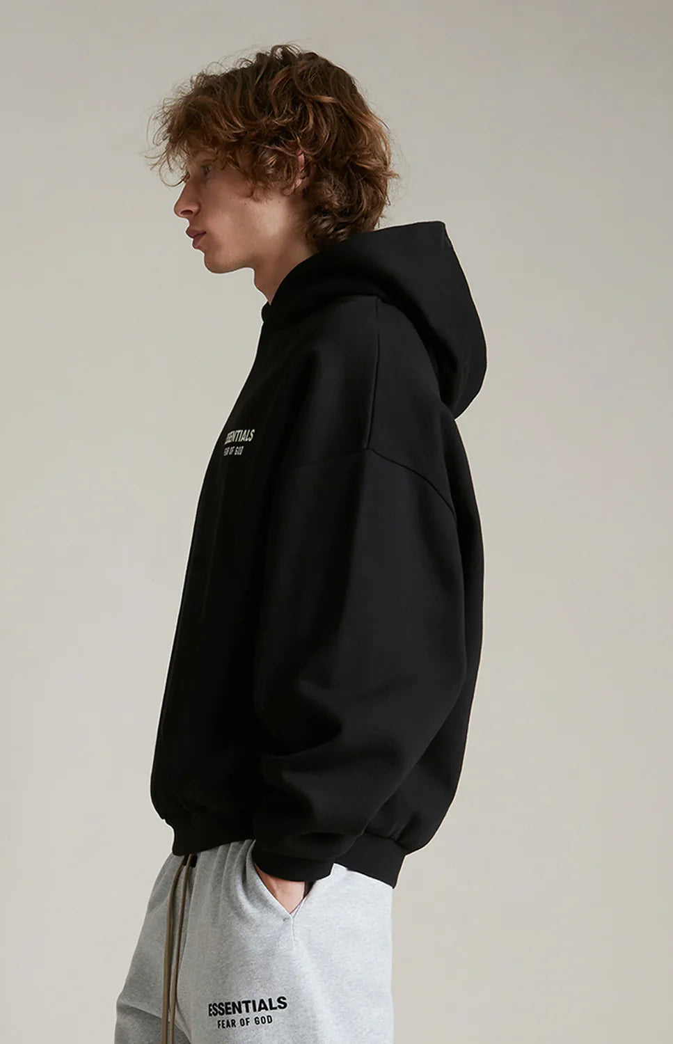Fear Of God Essentials Hoodie Fleece 24FW Black