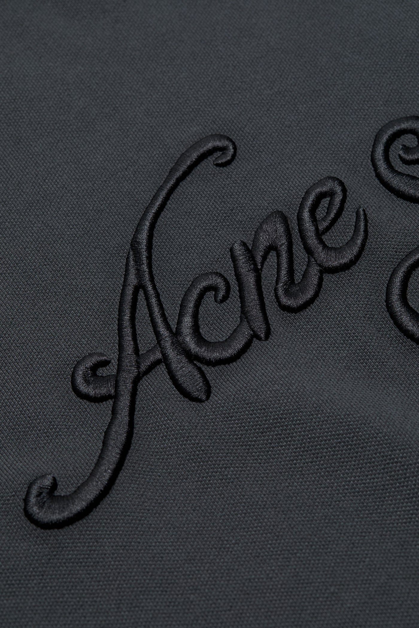 Acne Studios Embroidered logo t-shirt [Faded black]