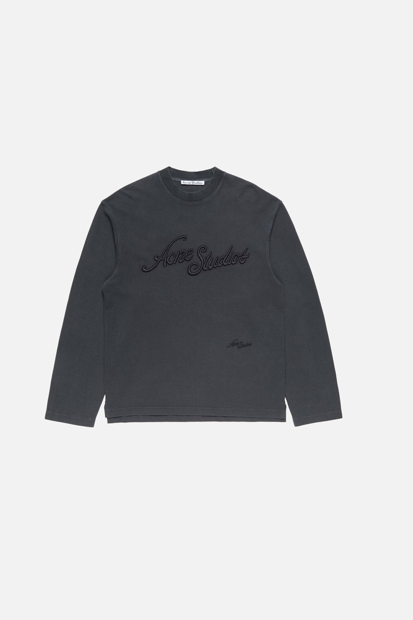 Acne Studios Embroidered logo t-shirt [Faded black]