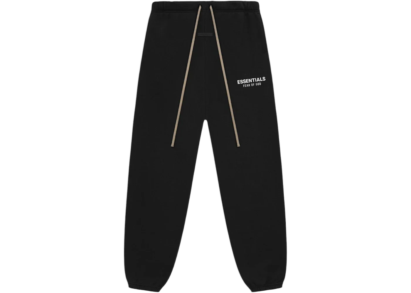 Fear Of God Essentials Sweatpants Fleece Black White 24FW
