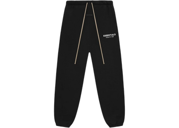 Fear Of God Essentials Sweatpants Fleece Black White 24FW