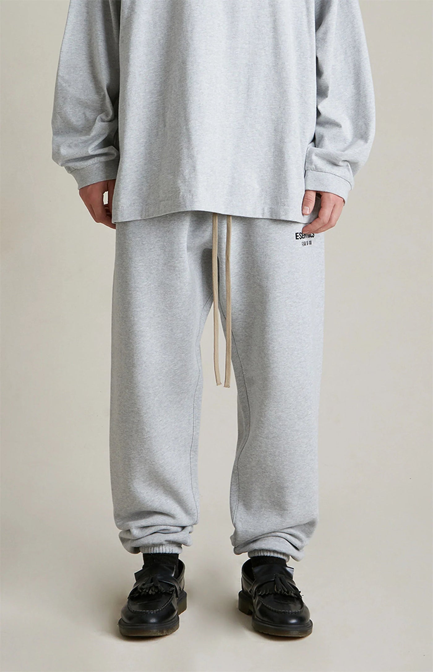 Fear Of God Essentials Sweatpants Fleece Light Heather Gray 24FW