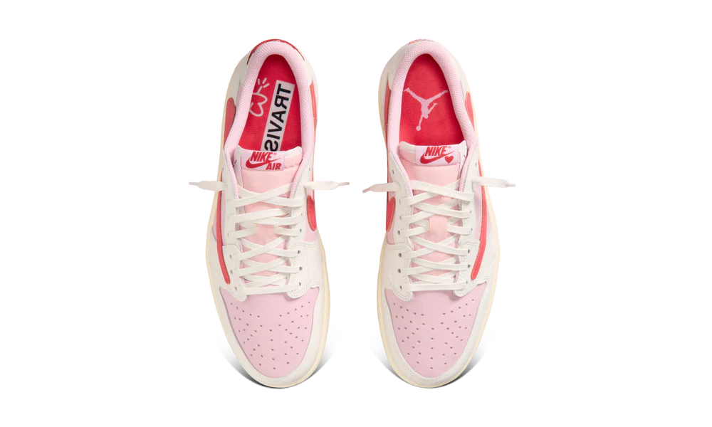 Air Jordan 1 Retro Low OG SP Travis Scott Sail Tropical Pink
